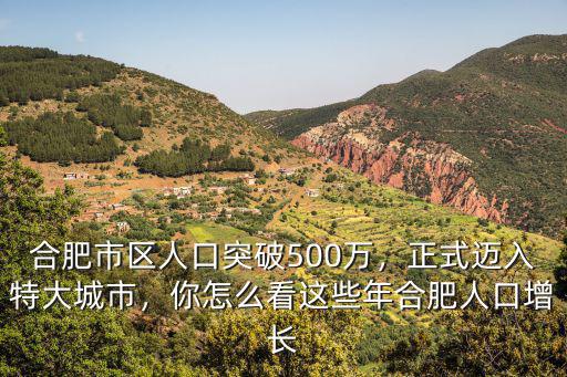 合肥肥東有多少萬(wàn)人口,合肥市區(qū)人口突破500萬(wàn)