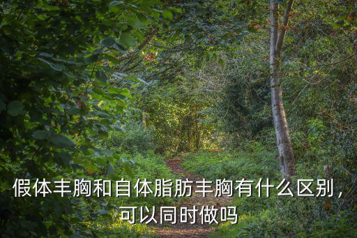 假體豐胸和自體脂肪豐胸有什么區別，可以同時做嗎