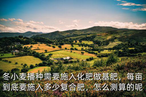冬小麥播種需要施入化肥做基肥，每畝到底要施入多少復合肥，怎么測算的呢