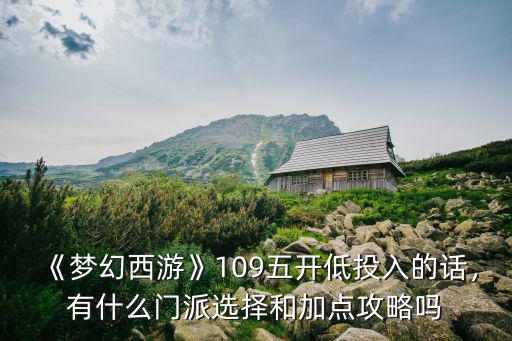 夢幻西游五開封妖攻寵怎么加點,夢幻西游五開門派怎么配置