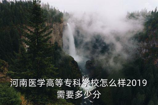 河南醫(yī)學(xué)高等專科學(xué)校怎么樣2019需要多少分