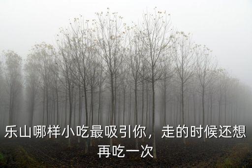 樂山哪樣小吃最吸引你，走的時候還想再吃一次