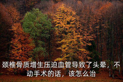 頸椎骨質(zhì)增生壓迫血管導(dǎo)致了頭暈，不動手術(shù)的話，該怎么治