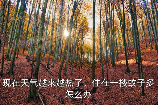 現在天氣越來越熱了，住在一樓蚊子多怎么辦