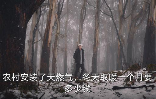 保定煤氣補(bǔ)貼多少錢,冬天取暖一個(gè)月要多少錢