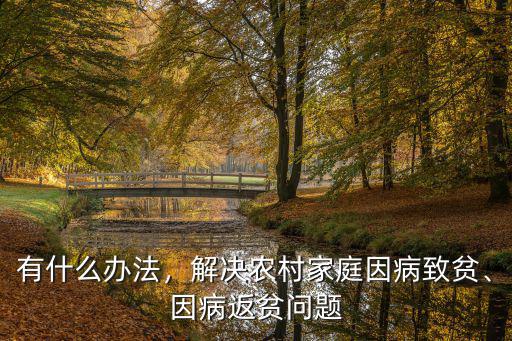 張家口市因病致貧返貧率是多少,因病返貧問題