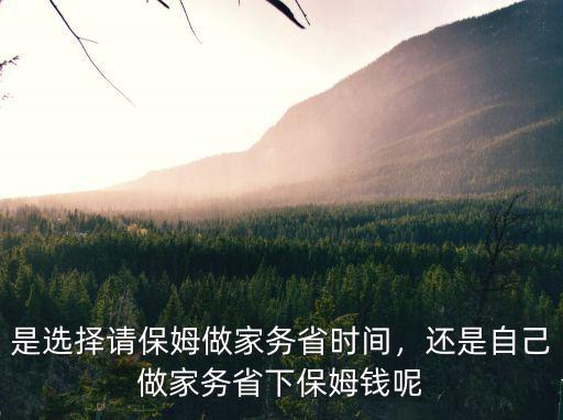 廊坊住家保姆做家務(wù)多少錢,還是自己做家務(wù)省下保姆錢呢