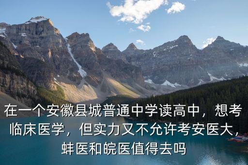 安徽考安醫大臨床需要多少分,今年我表妹安徽理科629分
