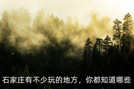 石家莊有多少個(gè)地名,石家莊有幾個(gè)火車站