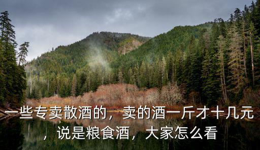 一些專賣散酒的，賣的酒一斤才十幾元，說是糧食酒，大家怎么看