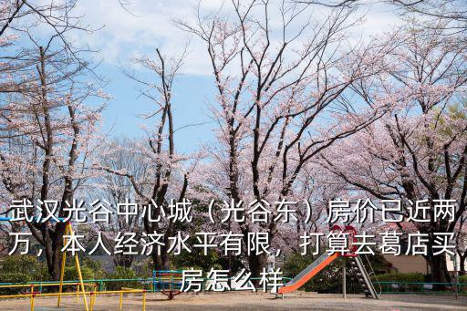 武漢光谷中心城（光谷東）房價已近兩萬，本人經濟水平有限，打算去葛店買房怎么樣