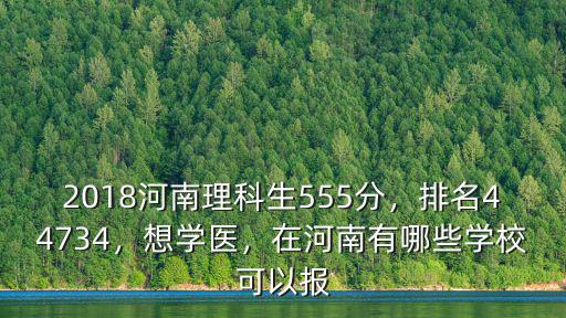 河南高考555分怎么樣,2018河南理科生555分