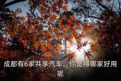 成都哪里有歐拉共享車,成都有哪些共享汽車