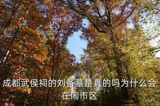 成都武侯祠的劉備墓是真的嗎為什么會在鬧市區(qū)