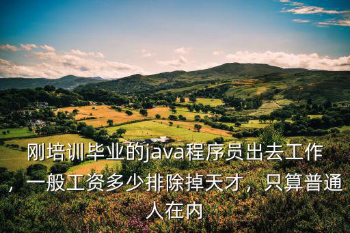 剛培訓畢業的java程序員出去工作，一般工資多少排除掉天才，只算普通人在內