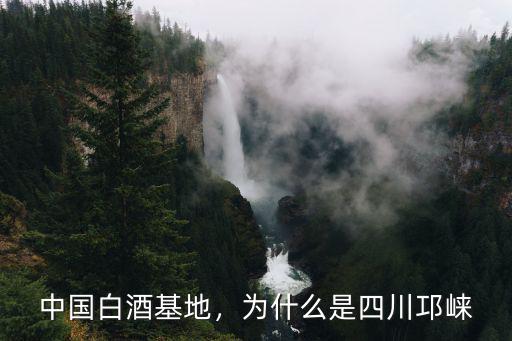 四川白酒基地是哪里,中國白酒基地