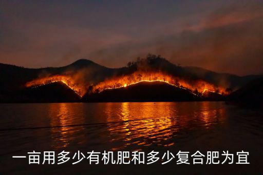 一畝用多少有機肥和多少復合肥為宜