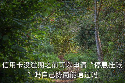 荊門信用卡逾期怎么申請停息掛賬,怎么申請掛賬停息