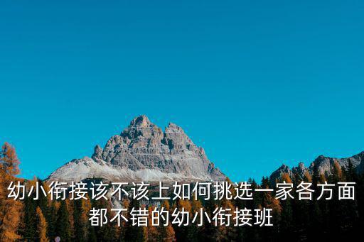 武漢學而思幼小銜接怎么樣,幼小銜接到底銜接什么