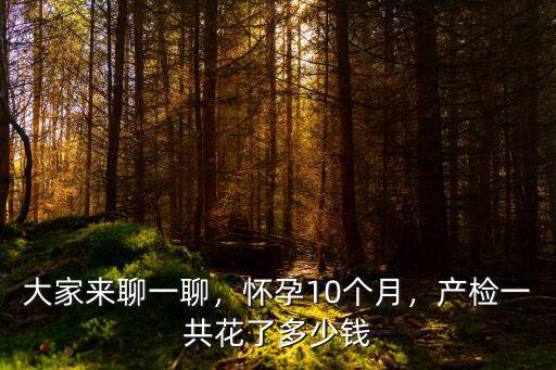 合肥產檢一共花了多少錢,寶媽們都花了多少錢