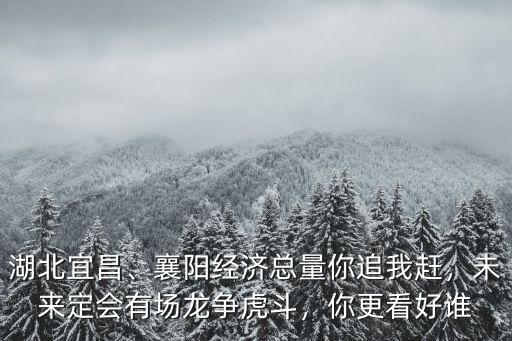 湖北宜昌、襄陽經濟總量你追我趕，未來定會有場龍爭虎斗，你更看好誰