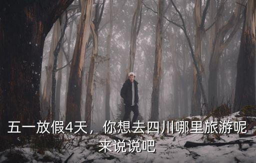 五一放假4天，你想去四川哪里旅游呢來說說吧