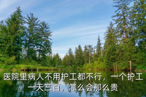 醫院里病人不用護工都不行，一個護工一天三百，怎么會那么貴