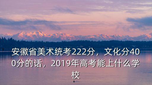 安徽省統考線多少分過,安徽省美術統考222分