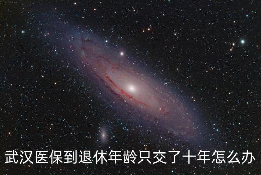 武漢醫(yī)保到退休年齡只交了十年怎么辦