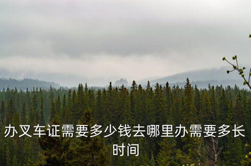 唐山叉車操作證要多少錢,辦叉車證要多少錢