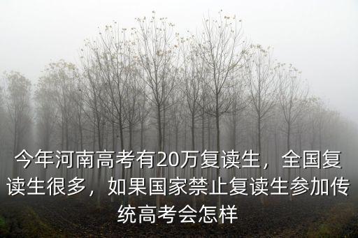 淮南一中高考復讀生占多少,今年河南高考有20萬復讀生