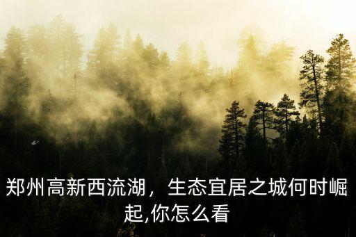 鄭州西流湖怎么回事,鄭州高新西流湖