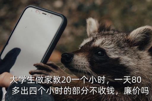 河北師范大學家教多少錢一小時,大學生做家教20一個小時