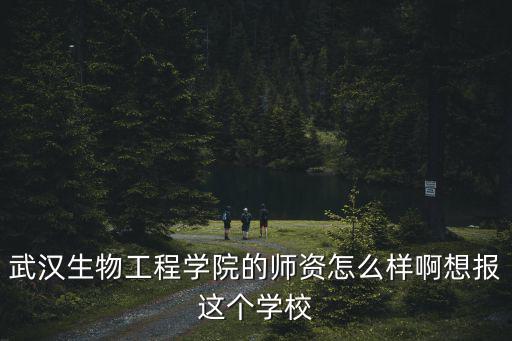 武漢生物工程學院的師資怎么樣啊想報這個學校