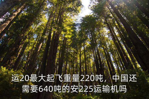 運(yùn)20最大起飛重量220噸，中國還需要640噸的安225運(yùn)輸機(jī)嗎