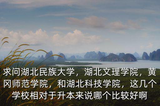 湖北民族大學科技學院學校怎么樣,求問湖北民族大學