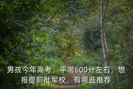 軍校提前批安徽需要多少分,想報提前批軍校