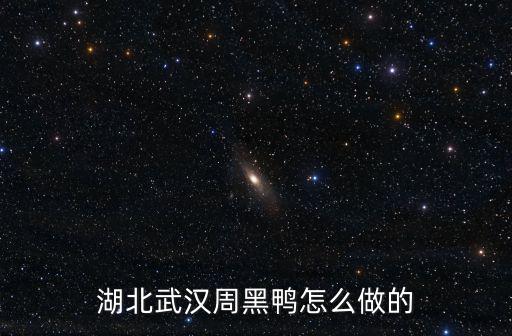 湖北武漢周黑鴨怎么做的