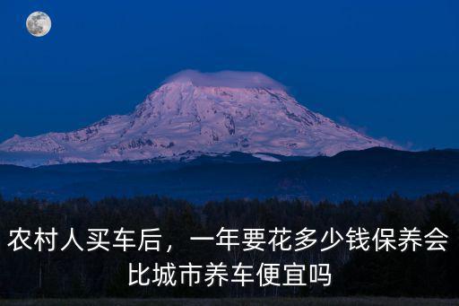 河北涿州農村一年花多少錢,一年養車要花多少錢