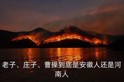 安徽趙和平怎么河南人了,曹操到底是安徽人還是河南人