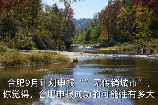 合肥9月計劃申報“”無傳銷城市”，你覺得，合肥申報成功的可能性有多大