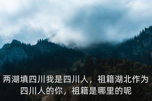 李俊辰是四川哪里,祖籍是哪里的呢