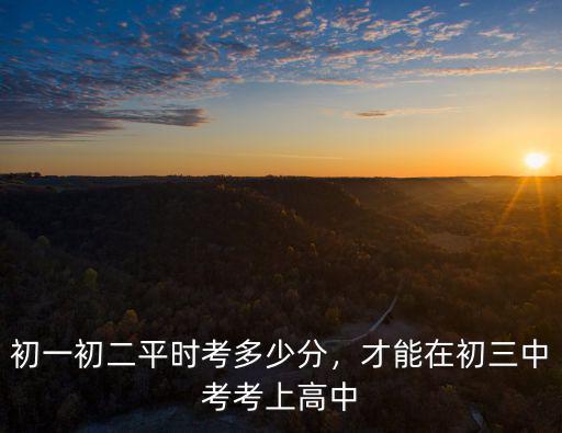 平時考多少分才能考上南陽市一中,初一初二平時考多少分