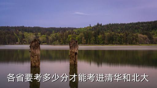 各省要考多少分才能考進清華和北大