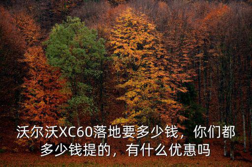 合肥xc60落地多少錢,沃爾沃XC60落地要多少錢