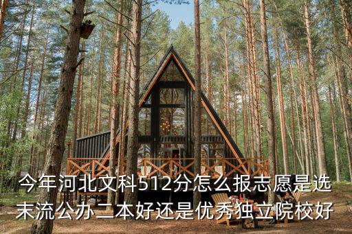 今年河北文科512分怎么報志愿是選末流公辦二本好還是優秀獨立院校好