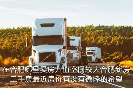 在合肥哪里買房升值空間較大合肥新房二手房最近房價有沒有微降的希望