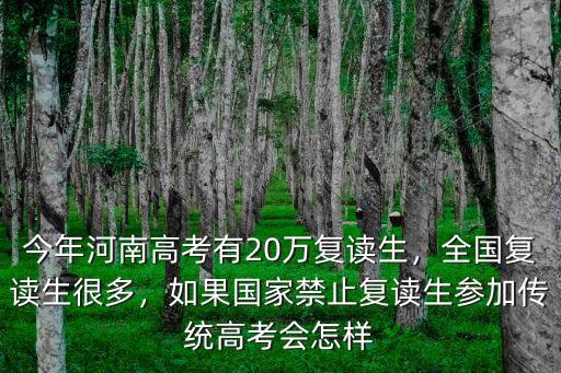 2020年安徽復讀生有多少,今年河南高考有20萬復讀生