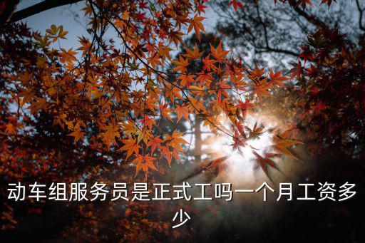 動車組服務(wù)員是正式工嗎一個月工資多少