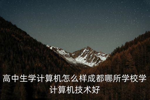 成都哪里有學(xué)電腦的學(xué)校,成都有學(xué)習(xí)計算機(jī)的學(xué)校嗎